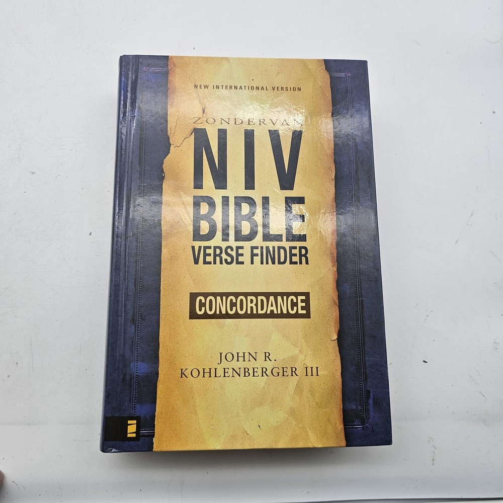 Zondervan NIV Bible Verse Finder Concordance John R Kohlenberger 2008 Hardcover